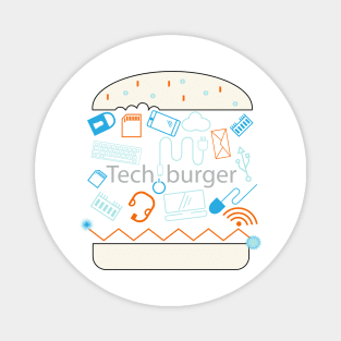 Tech burger Magnet